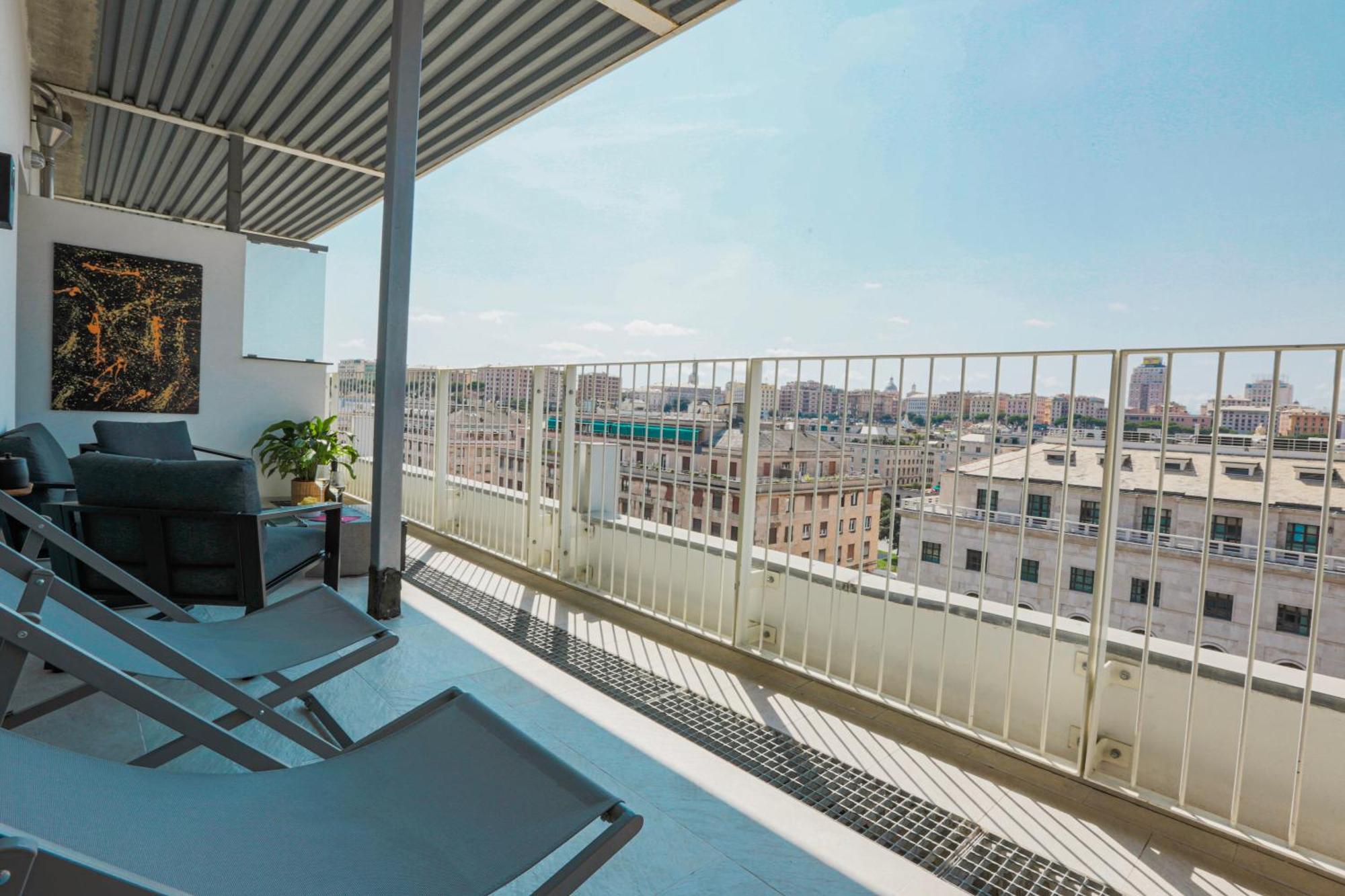 Apartmán Attico Luxury Con Parcheggio E Terrazza Vista Mozzafiato Janov Exteriér fotografie